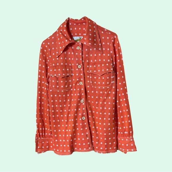 Vintage 70s Robbie Bee Button-Up Sz Small - Picture 1 of 6